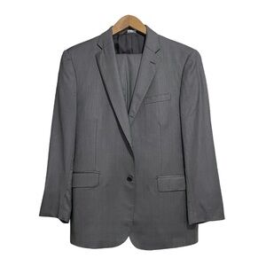 Ermenegildo Zegna Saks 5th Avenue Black Label Mens Suit Gray Size 42 100% Wool